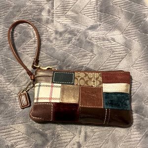 Vintage Coach wristlet bag